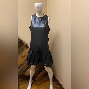 Express Ladies Faux Leather Sleeveless Dress NWT